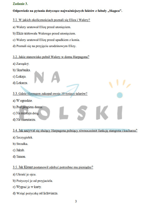 Zalacznik 2 Sprawdzian Z Treści Lektury
